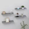 vidaXL Mensole da parete 4 pz. Grigio 40x9x3 cm Anteprima dell’immagine prodotto 9