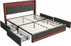 A disassembled bed frame with drawers pulled out, shown against a white background. Náhľad obrázku produktu