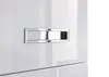 Hochschrank - Weiß Hochglanz - Grau - B 38 cm - 2 Türen - 1 Produktbild-Vorschau 3