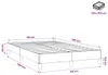 vidaXL Bettgestell ohne Matratze Dunkelblau 120x200 cm Samt Produktbild-Vorschau 7