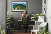 Bild 100x70 MDF-Rahmen Wandkunst Wiese Berg Natur Produktbild-Vorschau 3