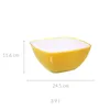 5 five simply smart - Salatschüssel d25cm "square" senfgelb Anteprima dell’immagine prodotto 2