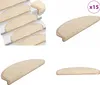 vidaXL Treppenmatten 15 Stk. Creme 65x21x4 cm - Produktbild-Vorschau 1