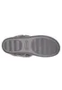 The bottom view of a gray slipper with a white background. Produktbild-Vorschau
