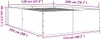 vidaXL Bettgestell Sonoma-Eiche 120x200 cm Holzwerkstoff Produktbild-Vorschau 7