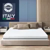 A mattress is displayed on a bed in a bedroom setting, with decorative pillows and bedside tables. Anteprima dell’immagine prodotto