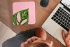 MuchoWow® Mauspad Mousepad Botanisches Blatt auf rosa Produktbild-Vorschau 3