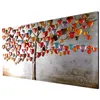 Tableau métallique 3D Arbre à coeur rouge 140x70cm fait Voir les images du produit 4