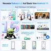 Marketing graphic showcasing features of Dokeos 4.2 based on Android 15. Produktbild-Vorschau
