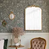 Goldener Vintage-Spiegel - 76 x 48 cm - Gebogener, antiker Produktbild-Vorschau 4
