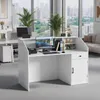 TWSOUL Empfangstheke mit LED-Beleuchtung,Rezeptionstresen Produktbild-Vorschau 2