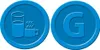 SIGEL WM007 Wertmarken Getränke, blau, Ø 25 mm, 100 Stück Produktbild-Vorschau 6