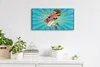 Leinwand Wanduhr Wandkunst Uhr 60x30 Foto groß Pop Kunst Produktbild-Vorschau 3