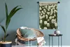 MuchoWow® Wandteppich Wandbehang Weiße Tulpen auf einem Produktbild-Vorschau 5