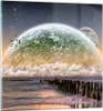 Bilder auf glas - Abstraktion Planet Erde Globus - 30x30cm Produktbild-Vorschau 1
