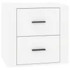 vidaXL Table de nuit blanc brillant 50x39x47 cm Voir les images du produit 1