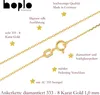Goldkette Panzerkette 333 - 8 Karat Gold 1,1 mm - 42 cm Produktbild-Vorschau 4