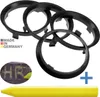 4X Zentrierringe 71,6 x 67,1 mm Schwarz Felgen Ringe + 1x Produktbild-Vorschau 1