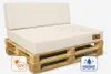 Palettenkissen 2er Set 120x80 UV Wasserabweisend Beige Produktbild-Vorschau 1