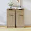 vidaXL Sideboards 2 pcs. chêne Sonoma 30x30x70 cm bois Voir les images du produit 1