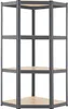Juskys Eckregal Lageregal Corner Easy 160 x 75 x 40-75 cm | Produktbild-Vorschau 9