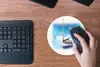 MuchoWow® Mauspad Mousepad Boot - Vogel - Meer - Aquarell Produktbild-Vorschau 4
