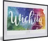 MuchoWow® Gerahmtes Poster Eine Illustration der Stadt Produktbild-Vorschau 1