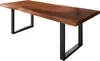 Baumkantentisch 220 x 110 cm Esstisch massiv Akazie Produktbild-Vorschau 2