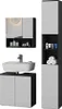 Badmöbel-Set Vicco Edge Schwarz 3 Teile, mit Hochschrank, Produktbild-Vorschau 8