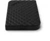 A black external hard drive is shown from a slightly elevated angle against a white background. Produktbild-Vorschau