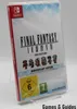 A Nintendo Switch game case for Final Fantasy I-VI Collection - Anniversary Edition, displayed on a stand against a white background. Produktbild-Vorschau