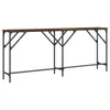 vidaXL Konsolentisch Räuchereiche 180x29x75 cm Produktbild-Vorschau 6