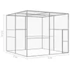vidaXL Gabbia per gatti 3x3x2,5 m Acciaio zincato Anteprima dell’immagine prodotto 6