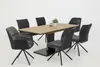 A dining table and six chairs are arranged on a white background. Produktbild-Vorschau