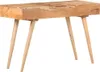 vidaXL Toaletný stolík so zrkadlom 112x45x76 cm Akáciový Náhľad obrázku produktu 4