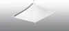 A white fabric ceiling light fixture suspended from a white ceiling. Produktbild-Vorschau