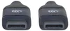 Manhattan USB-C Kabel, USB 3.2 Gen 2, 10 Gbit/s, 3 A, 0,5 Produktbild-Vorschau 2