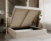 A bed with its storage compartment open, revealing the slatted base and storage space. Náhled obrázku produktu