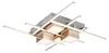Deckenleuchte Trio Roger 35 Watt LED Deckenlampe Nickelmatt Produktbild-Vorschau 4