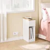 SoBuy Noční stolek Úložný nábytek s zásuvkou Bílý Moderní Náhled obrázku produktu 3