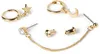 styleBREAKER Damen Ohrring Set 4-Teilig mit Creolen Hoops Produktbild-Vorschau 2