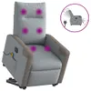 vidaXL Elektrischer Massagesessel mit Aufstehhilfe Hellgrau Produktbild-Vorschau 8
