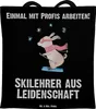 Mr. & Mrs. Panda Tote Bag Skilehrer Leidenschaft - Schwarz Produktbild-Vorschau 1