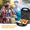 Extralink Sandwichmaker XXL SJ-33 1400W für 4 Sandwiches Produktbild-Vorschau 7