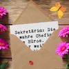 Mr. & Mrs. Panda Glückwunschkarte Spruch Sekretärin Chef - Produktbild-Vorschau 3