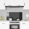vidaXL Küchenrückwand Schwarz 100x50 cm Hartglas Produktbild-Vorschau 1