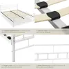 Lit design moderne avec sommier - 200 x 140 cm, blanc Voir les images du produit 5