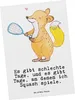 Mr. & Mrs. Panda Postkarte Fuchs Squash spielen - Weiß - Produktbild-Vorschau 1