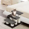 PawHut Tiertreppe Katzentreppe 3 Stufen Hundetreppe Treppe Produktbild-Vorschau 2