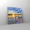 Bilder auf glas - See Brücke - 40x40cm - Glasbilder - Produktbild-Vorschau 4